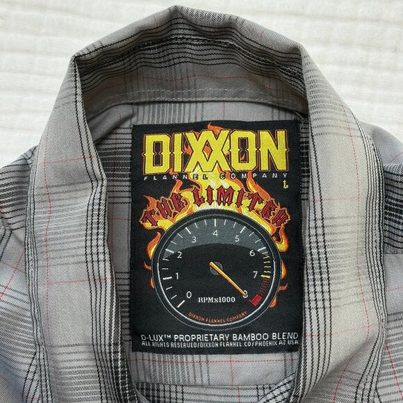 Dixxon Mens The Limiter Plaid Button Up Shirt Size Large Short Sleeve Bamboo - Picture 3 of 9